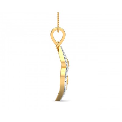 Ella Diamond Pendant in Gold